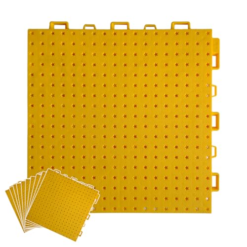 QD-SGMP ジョイント式 屋外ガレージタイル 駐車場 床マット はめ込み式 滑り止め 防汚 水洗いOK 高耐久 排水設計 スポーツフロア 車庫 ベランダ 25*25cm*80枚