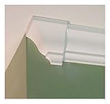 Crown Molding Corner Deco Low Profile Endcap (Left) Fits 3 - 3 5/8 Inch Crown Molding