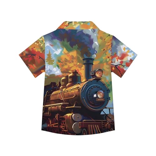 Kids Button Up Shirt Toddler Boy Hawaiian Aloha Tropical Shirt Summer Tops2