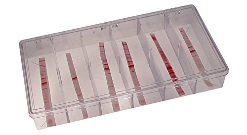 Mini-Strip Blotting Box, 6 Lanes, 10.0 x 3.0 x 2.5cm, Clear, 2 per Package