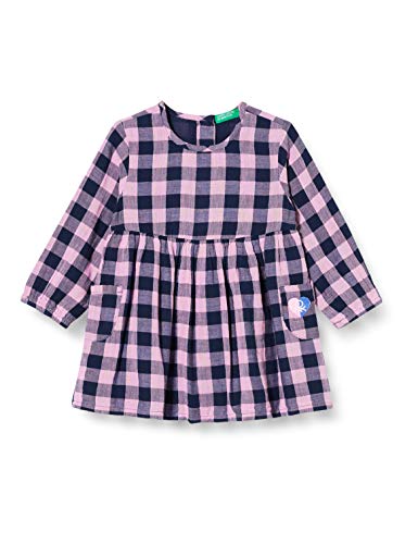 Vestido para niñas transpirable de punto elástico Benetton