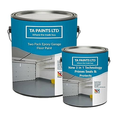 T A Paints Ltd Epoxy Resin Garage Floor Paint Grey (2.5L)