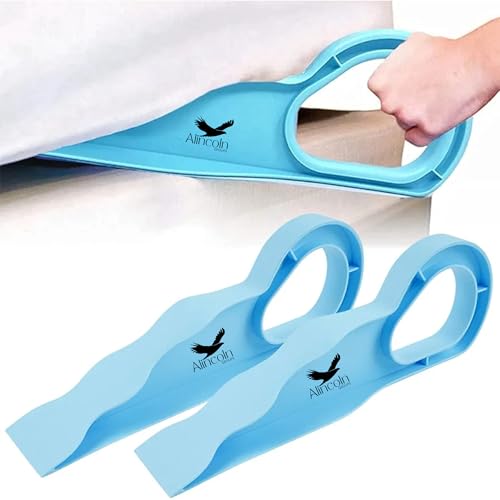 Image of ALINCOLN Premium 2 Pack Bedsheet Tucker Tool for Bed Making | Double Bed Mattress Lifter Tool and Bedsheet Tucking Tool for Elderly, Pregnant Women & Back Pain | Durable ABS Plastic