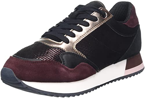 Materiale interno: sintetico Geox D Doralea B, Sneakers Donna, Viola Rosso Purple Dk Burgundy, 39 EU