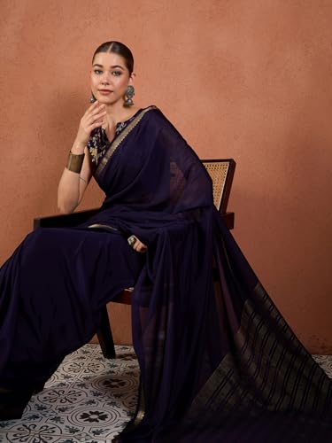 Image of AKHILAM Women's Kanjivaram Woven Soft Silk Saree With Blouse Piece