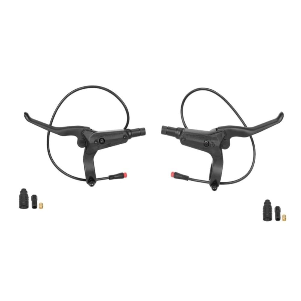 Kit de frein à disque à quatre pistons avec leviers Y5, 1350 mm + 2200 mm, conduites de frein pour scooter électrique pour adultes, avant gauche et arrière droit, noir doré (gauche + droite)