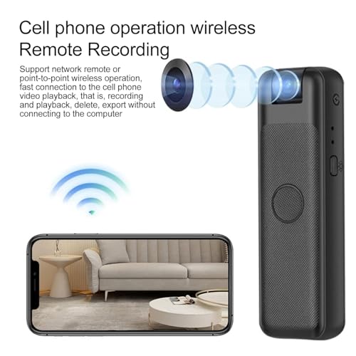 Image of Drumstone 10 𝒀𝒆𝒂𝒓𝒔 𝑾𝒂𝒓𝒓𝒂𝒏𝒕𝒚 1080P Mini Body Camera with Magnetic Mount, WiFi Video Recorder, Night Vision, Loop Recording, Built-in 32GB Memory, Wearable Security Camera for Home