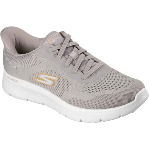Skechers Go Walk Flex - Zapatillas deportivas de poliéster para hombre, color gris pardo, marrón, 42 EU