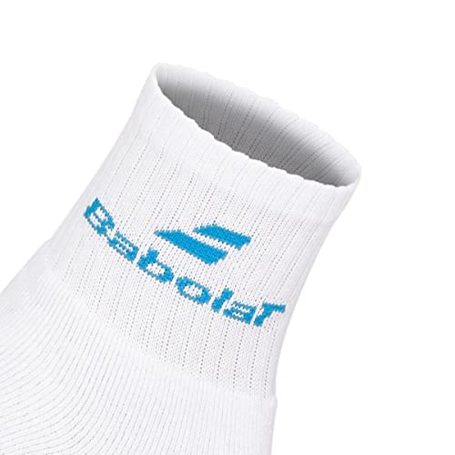 Meia Infantil Babolat Branca do 25 ao 28 - Pack de 3 Unidades