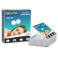 12 Tapones Oidos Ruido Dormir de Silicona. Para Dormir, Excelente Cancelación de Ruidos. Nadar, estudiar, antironquidos. eBook incluido 10 Consejos para Dormir Bien