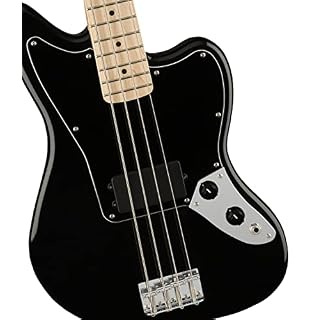 Squier Fender Affinity Series Jaguar Bass avec micro Humbucker, touche en érable, noir - Les Beatles, Paul McCartney, John Lennon, RIngo Starr, George Harrison Squier Fender Affinity Series Jaguar Bass avec micro Humbucker, touche en érable, noir – Image 4
