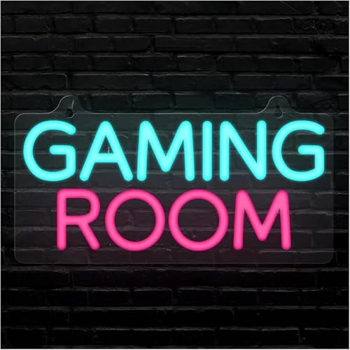 Panneau lumineux LED jeu pour chambre avec néon déco murale gaming
