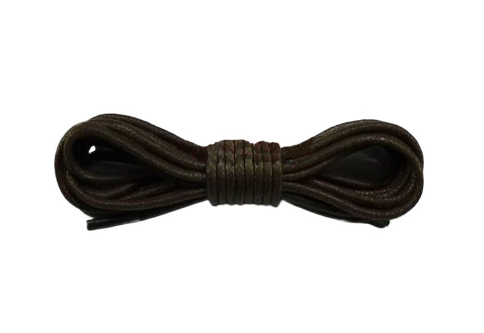 Cordones de zapatos planos, 1 par de cordones de cuero, cordones encerados de algodón, cordones de cuero redondos for zapatos, botas, cordones de zapatos unisex(Dark Brown,120cm)