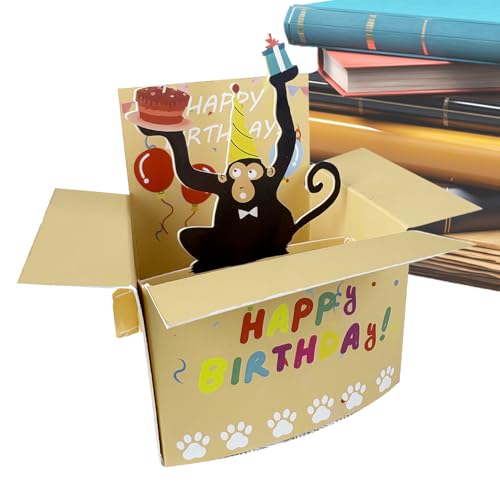 Tarjeta de cumpleaños 3D divertida, tarjeta de cumpleaños para familiares y amigos, saludo creativo para, papá, esposa, hijo, hija, amigo, marido, hombres, mujeres, niños, mamá, adulto, niña y