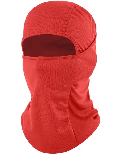 ROXUN Ski Mask Balaclava Shiesty Motorcycle Summer Cooling Breathable UV Protector for Men/Women Red