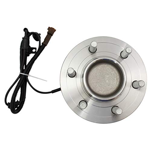 Image of TRQ Front Driver and Passenger Side Wheel Bearing and Hub Assembly Set 2 Piece Compatible with 2015-2017 Ford F-150 RWD