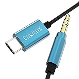 Cubilux Short USB C to 3.5mm Audio Cable with DAC, 2 Feet Type C to 3.5 mm Car Auxiliary AUX Cord Compatible with Samsung S21/S20 Ultra Note 20/10, 2020/2018 iPad Pro, iPad Air 4, Pixel 5 4 3 2 XL