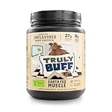 Earth Fed Muscle Truly Buff Truly Grass Fed Whey Protein Isolate - No Artificial Ingredients, Soy Free, Gluten Free, Non-GMO and Hormone Free (2 Pound, 30 Servings, Unflavored)