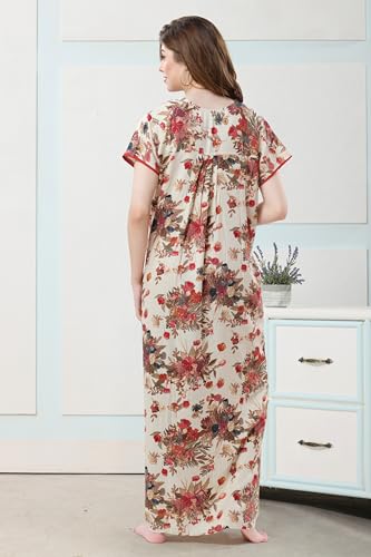 Image of Soulemo Women Premium Rayon Printed Nighty 1794