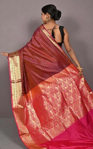Bengal looms India Weaves of Elegance kanjivaram silk saree in soft silk – image 4