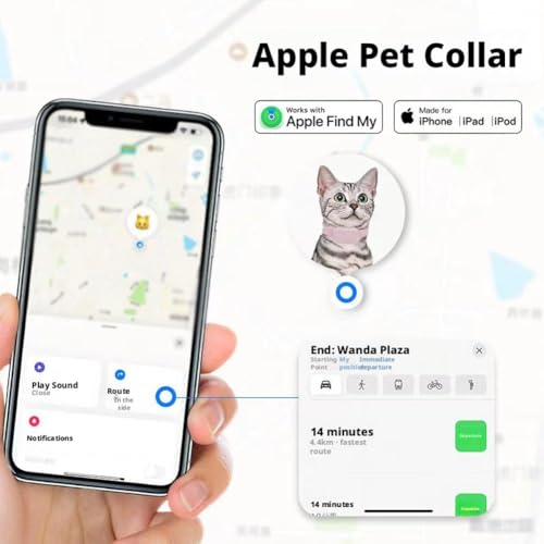 Pet GPS Track Collar, Unlimited Range Waterproof Cat Dog Anti-Lost Device Smart Locator Tracking,for Dogs and Cats (Blue 27 * 44 * 9mm .06 * 1.73 * 0.35 inches) - Image 6
