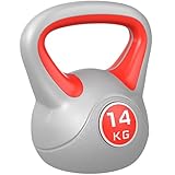 SPORTNOW Kettlebell 14 kg, haltère avec poignée ergonomique, haltère à boule, musculat...