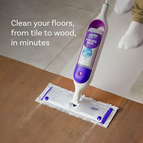 swiffer power mop refill solution floor cleaner for mopping tile vinyl laminate wood in home bathroom kitchen all purpose multi-surface solution for floor cleaning lavender scent 506oz