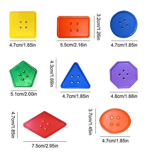 Criança Threading Atividade,Grânulos de geometria de amarração educacional | Atividades motoras fina