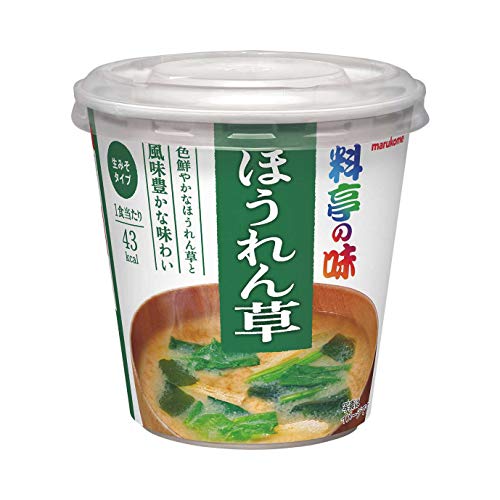 マルコメ カップ料亭の味 ほうれん草 即席味噌汁 1食×6個セットのサムネイル