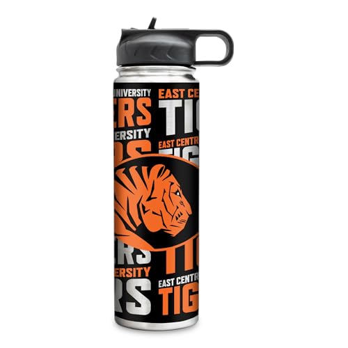 Rico Industries NCAA East Central Tigers Standard 22oz Stainless Steel Tumbler with Lid - Great For Coffee, Tea, Water or Cocktails