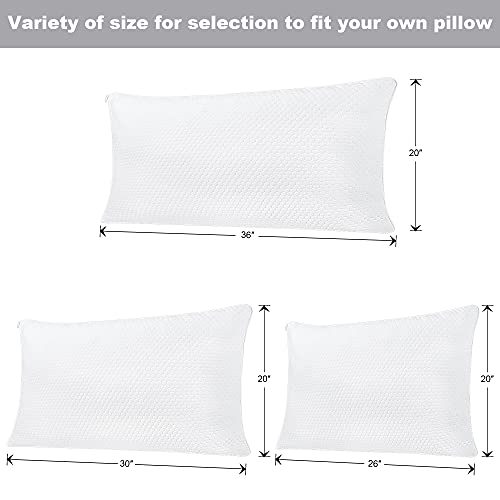 Enjoy Life Natural Hypoallergenic Pillow Protectors With King Size, Quilted Pillow Covers, Super Soft, - Set Of 2, Ykk Zipper #TOP4