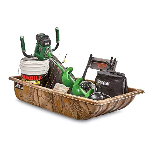 Shappell Jet Sled, Large Heavy-Duty Utility Sleds For Hauling Ice Fishing Supplies, Fire Wood, Deer, Duck Hunting, Fishing Gear And Accessories #TOP2