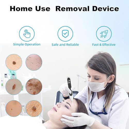 Kit profissional de remoção de pele, caneta de remoção de etiqueta de pele, ajuste de 12 níveis, com