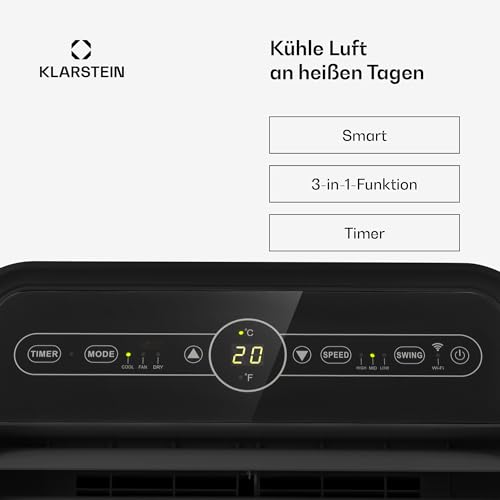 Klarstein Mobile Klimaanlage mit Heizfunktion und 11.000 BTU Leistung
