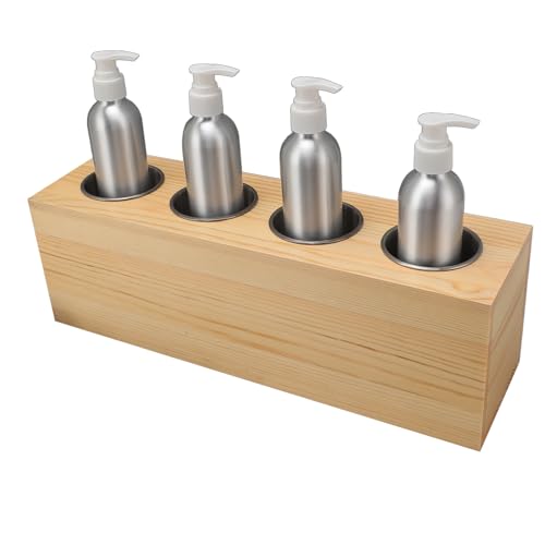 Massage Oil Heater, Quick Heating Lotion Warmer with 4pcs Aluminum Bottles for Aromatherapy, Home/Office/Travel Use (US Plug) - Thumbnail 5