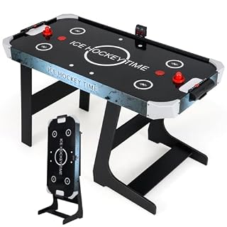 DREAMADE table air hockey 144 cm, tableau de score LED