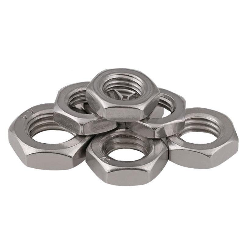 Dado M2.5 In Acciaio Inox A4 Marino - Esagonale Sottile DIN439 - Viteria Di Qualit&agrave;