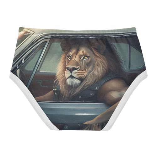 Funny Lion Print Cute Little Girl Panties Girls Underwear Toddler Cotton Pattern Briefs Underpants 2t2