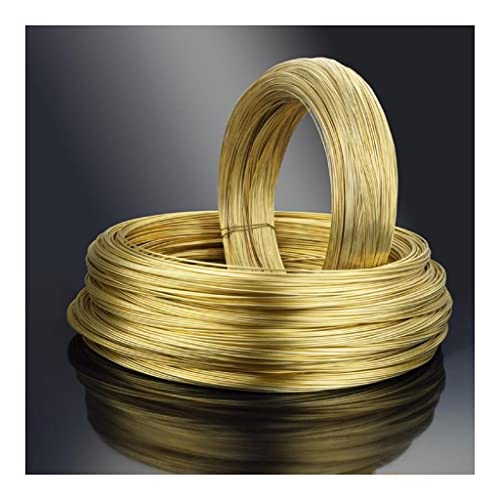 H65 Brass Wire Diameter 0.3mm0.4mm0.5mm0.6mm0.7mm-5mm Brass Line, Bare Copper Wire, 1pcs (Size : 0.4mm 10M)