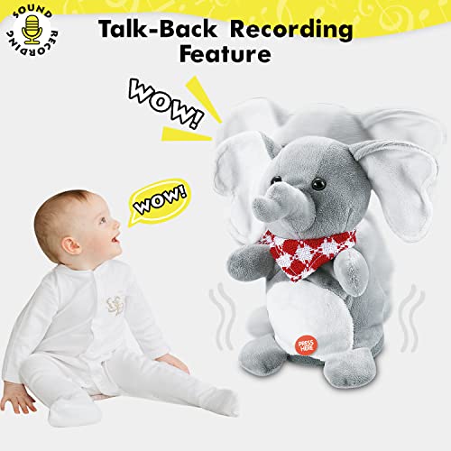 Toy Life Infant Toys For Baby 0 To 36 Months Baby Musical Talking Toys Plush Elephant Toys - Stuffed Newborn Toys With Dancing Singing Toys For Babies Boys Girls Toddlers Baby Toys 0 3 6 9 12 Months #TOP2