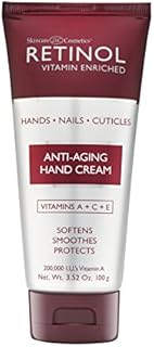 Retinol Anti-Aging Hand Cream – The Original Retinol Brand For Younger Looking Hands –Rich, Velvety Hand Cream Conditions & Protects Skin, Nails & Cuticles – Vitamin A Minimizes Age’s Effect on Skin