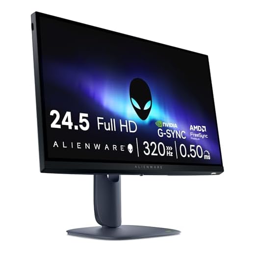 Monitor Gamer Alienware 25" Full HD (1920 x 1080) – 320Hz – Fast IPS 0,5ms com AMD FreeSync Premium e NVIDIA G-SYNC – AW2525HM
