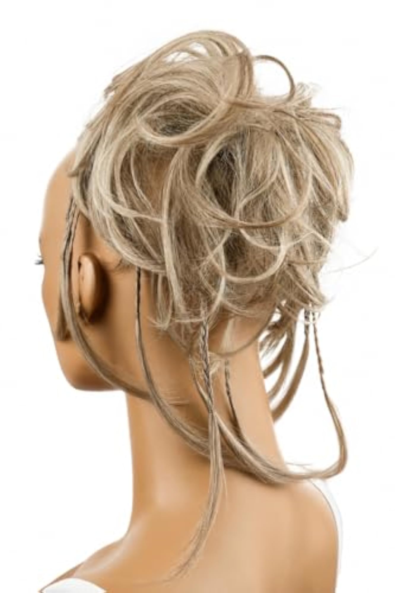 Dirty Blonde Messy Bun Hair Scrunchie, Voluminous Updo