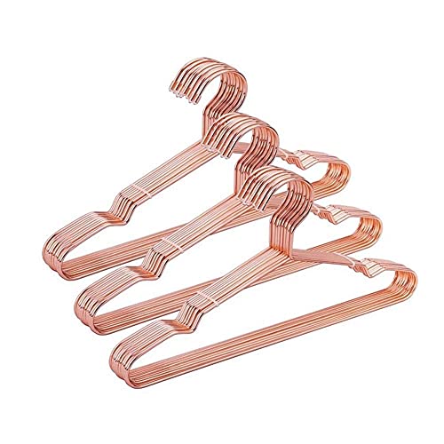 Cintres coathangers Adult, Trouser Hanger Standard Hangers, 32cm Children Rose Gold Metal Clothes Shirts Hanger with Notches, Cute Small Strong Coats Hanger for Kids(20 pcs/Lot)