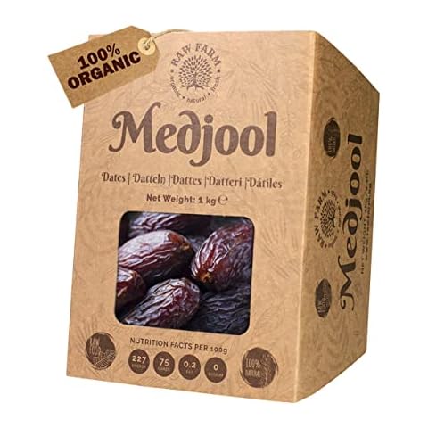 1 kg Juicy Organic Raw Fresh Medjool Dates, carefully selected, Free from Additives, Sugar, Preservatives Cover