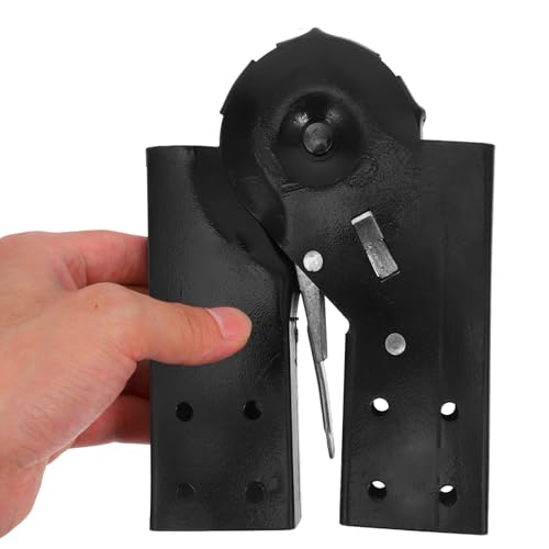 Conector de bisagra de hierro negro para escalera de aluminio plegable de ático 5