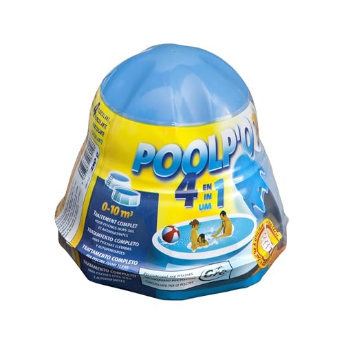 Gre - 08012L Poolp’o Distributeur Flottant Tout-en-Un pour Piscines 0-10 m³ – Hygiénisant, Antibactérien, Antialgues et Floculant