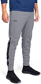 Under Armour Men's Microthread Fleece Jogger, Steel Light Heather//Black, Medium