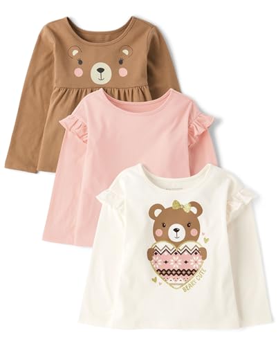 Image of The Children's Place Girls' Long Sleeve Knit Fashion Shirt