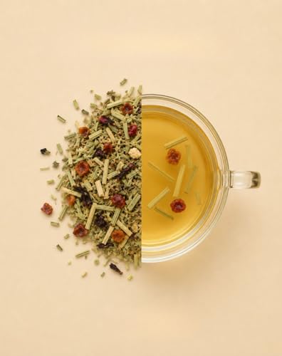 Image of Himalayan Firefly Pure Rosehip And Lemongrass Flower Tea | Caffeine Free Herbal Loose Leaf Floral Blend | Whole Flower Infusion For Daily Beverage Preparation | Aromatic Botanical Drink | 50g